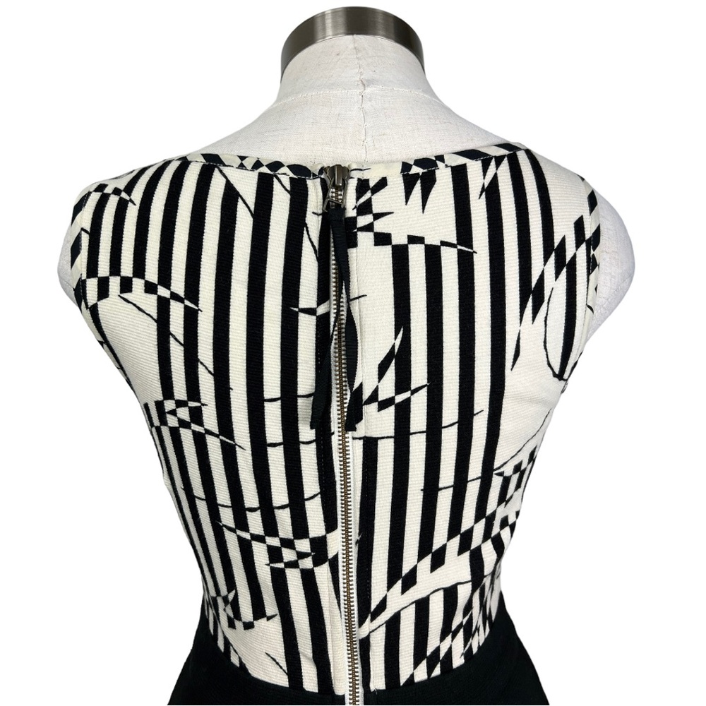 Anthropologie Postmark Voksoper Black & White Dress Size 4 - Picture 4 of 9